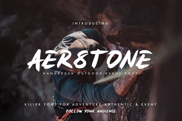 Aerstone Handbrush Font for Editorial Design