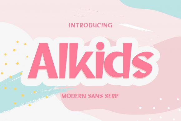 Alkids Font: A Playful Display Font for Creative Projects