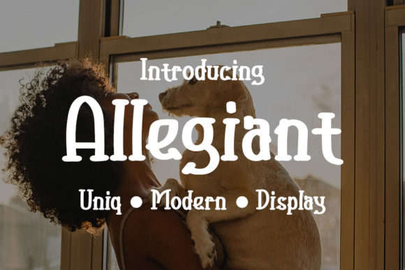 Allegiant Font for Modern Branding and Editorial Design