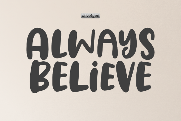 Always Believe Display Font for Modern Web Design