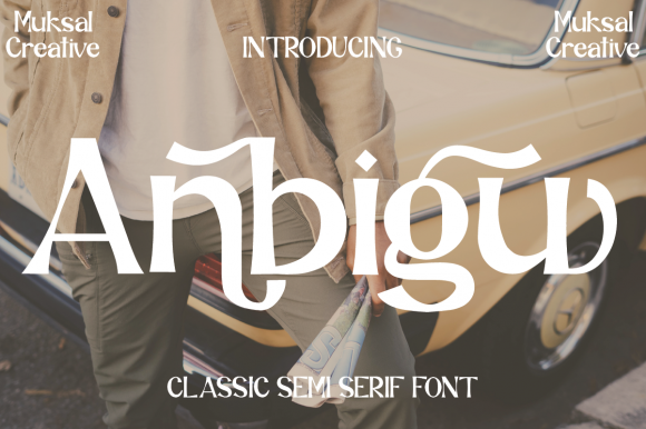 Anbigu: A Trendy Display Font for Bold Branding