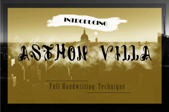 Asthon Villa: A Luxurious Display Font for Bold Branding