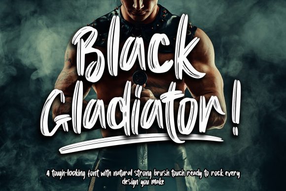 Black Gladiator: A Bold Display Font for Creative Projects