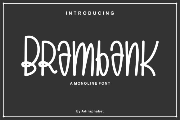 Brambank: A Quirky Display Font for Creative Branding