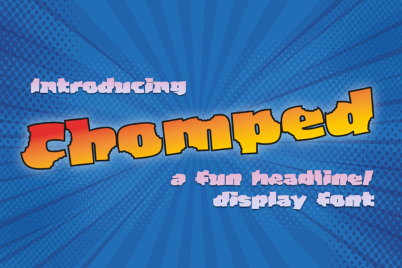 Chomped: A Playful Display Font for Bold Branding