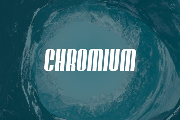 Chromium Font: A Modern Display Font for Creative Projects