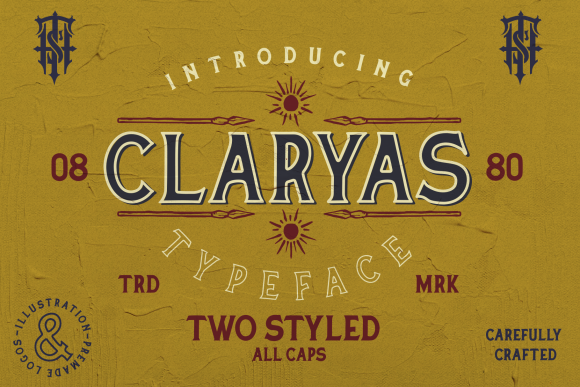Claryas: A Vintage-Styled Display Font for Bold Editorial Design