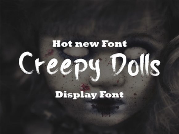 Creepy Dolls Font for Spooky Design Projects