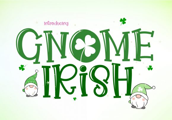 Gnome Irish: A Playful Display Font for Bold Branding