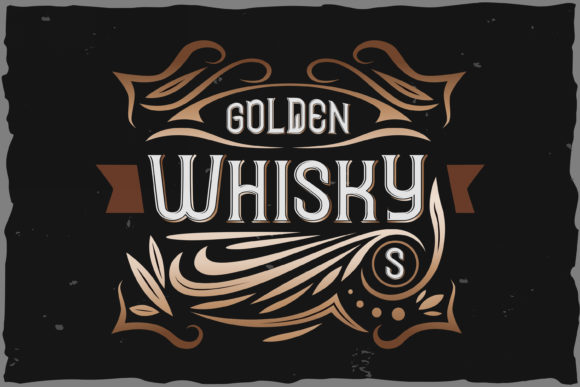 Golden Whisky: A Vintage Font for Timeless Branding