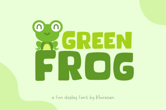 Green Frog: A Playful Display Font for Creative Projects
