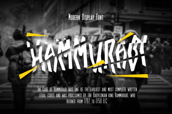 Hammurabi Font for Creative and Editorial Design
