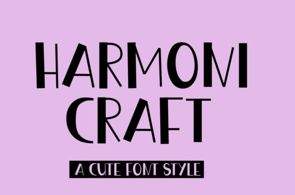 Harmony Craft Font for Creative Makers and Handmade Sellers