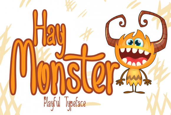 Hay Monster: A Playful Display Font for Digital Creativity