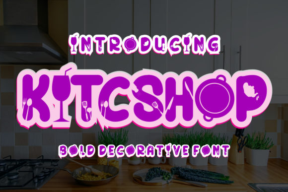 KitcShop: A Bold Display Font for Creative Web Projects