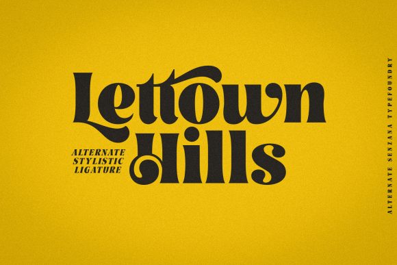 Lettown Hills Font for Handmade Creations and Branding