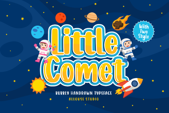 Little Comet: A Playful Display Font for Digital Creativity