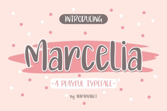 Marcelia: A Playful Display Font for Creative Makers