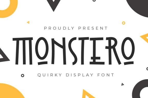 Monstero: A Quirky Display Font for Modern Editorial Design