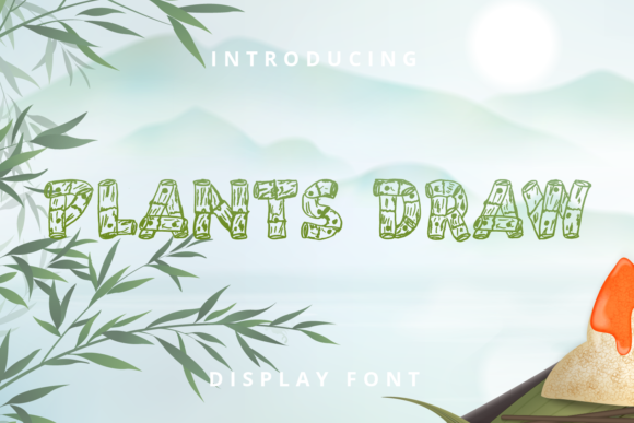 Plants Draw: A Display Font for Creative Web Projects