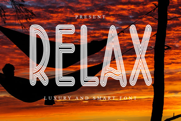 Relax: A Bold Display Font for Creative Branding Projects