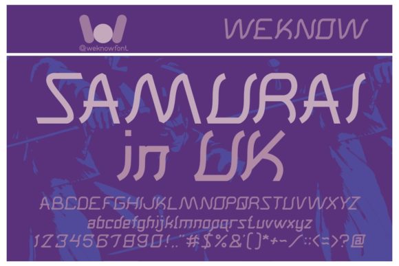 Samurai in Uk Font for Bold Branding and Tech-Inspired Design