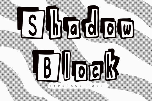 Shadow Block Font: A Modern Display Font for Designers