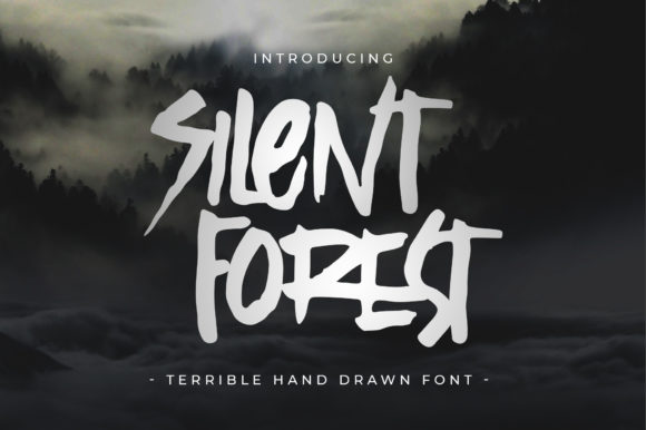Silent Forest Font for Dark and Creepy Branding Projects
