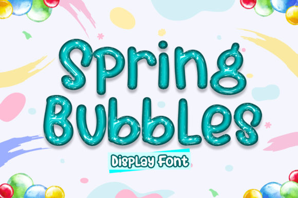 Spring Bubbles Font for Playful Web Design