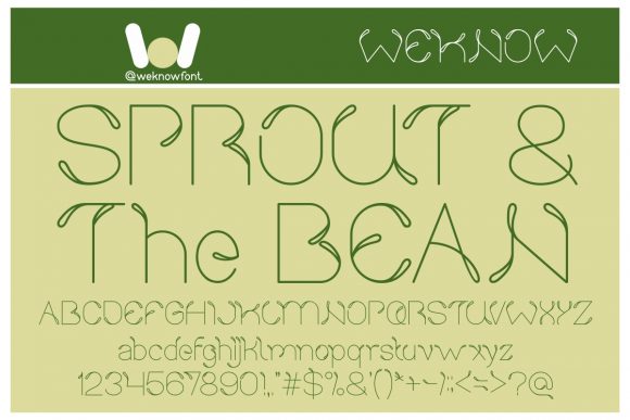 Sprout and the Bean: A Cool Display Font for Modern Editorial Design