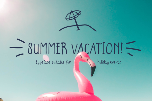 Summer Vacation Font for Creative Projects and Branding