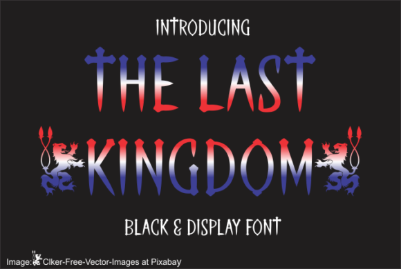 The Last Kingdom Font for Handmade and Commercial Projects