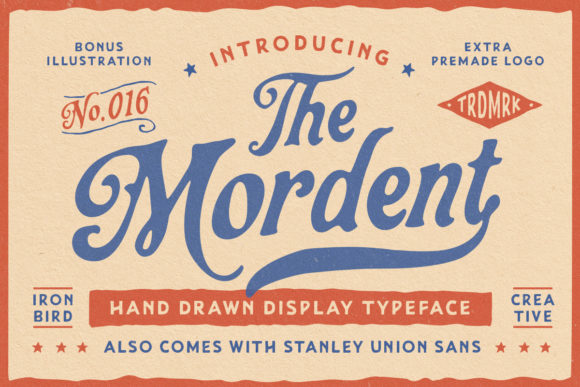 The Mordent Trio: A Retro-Styled Display Font for Bold Branding