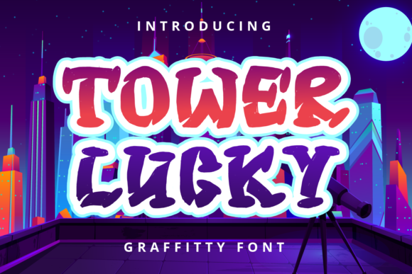 Tower Lucky Font for Trendy Craft Projects