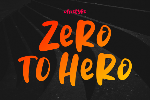 Zero to Hero: A Trendy Display Font for Bold Branding